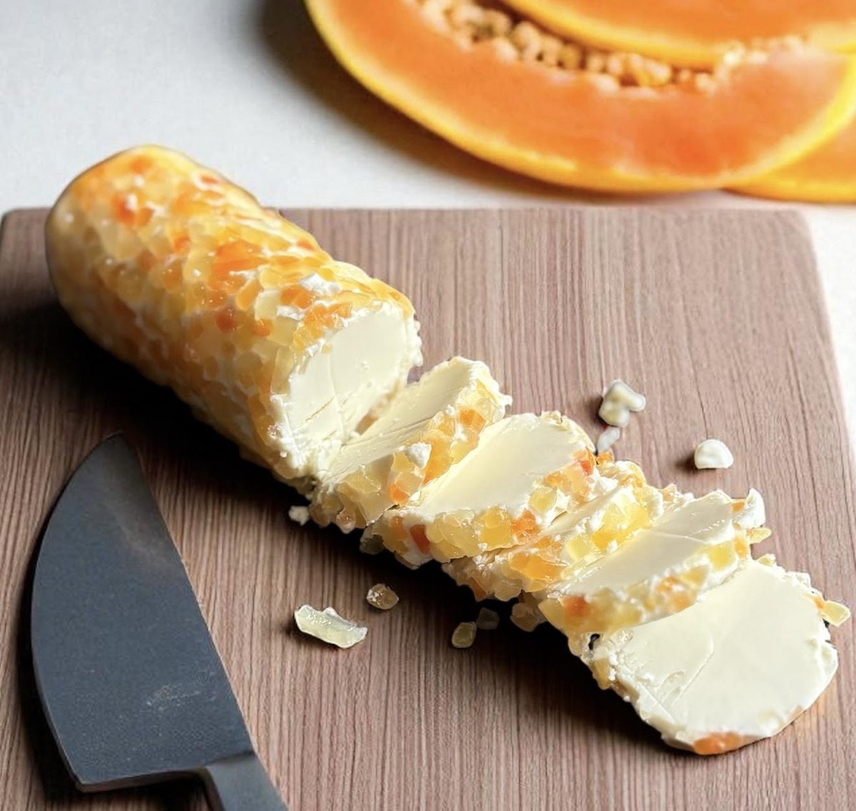 Queso Rulo con Papaya